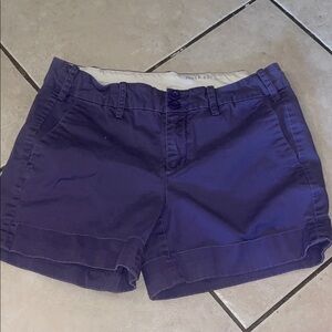 Purple Mid-Rise Chino Bermuda Shorts